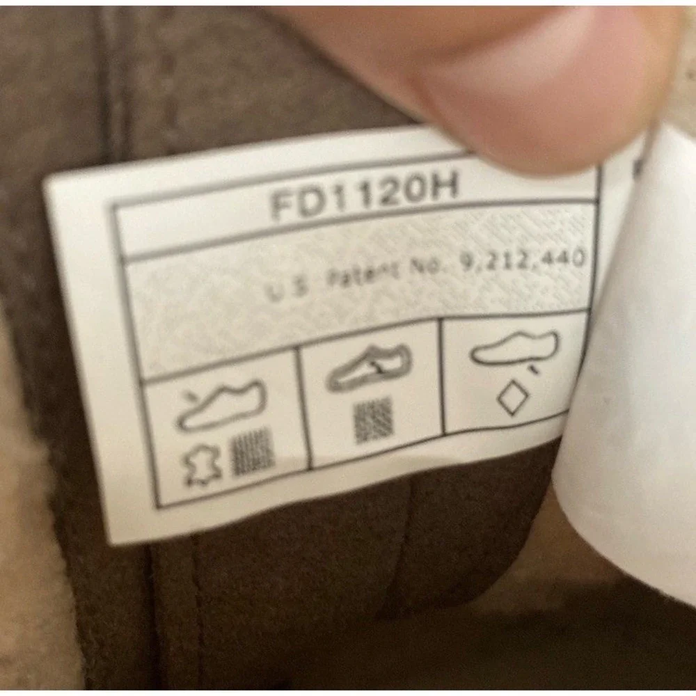UGG‎ Dark Chocolate Brown Elings Boots Sz 8.5 Cabincore Shearling Woodsy Winter
